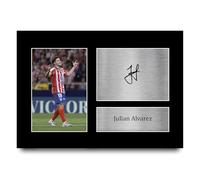 HWC Trading Julian Alvarez Atletico Madrid Gifts Printed Signed Autograph Picture for Football Fans and Supporters - A4
