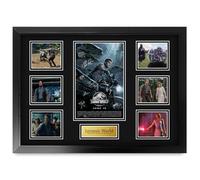 HWC Trading Jurassic World 1 Chris Pratt Gifts Printed Poster Signed Autograph Picture for Movie Memorabilia Fans - A2 Framed