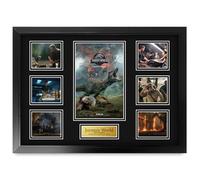 HWC Trading Jurassic World 2 Fallen Kingdom Chris Pratt Gifts Printed Poster Signed Autograph Picture for Movie Memorabilia Fans - A2 Framed