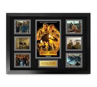 HWC Trading Jurassic World 3 Dominion Chris Pratt Gifts Printed Poster Signed Autograph Picture for Movie Memorabilia Fans - A2 Framed