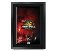 HWC Trading Jurassic World 4 Rebirth 2025 Rebirth Gifts Printed Poster Signed Autograph Picture for Movie Memorabilia Fans - A3 Framed