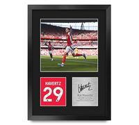 HWC Trading Kai Havertz Arsenal Gifts Printed Signed Autograph Picture for Football Fans and Supporters - A3 Portrait Framed