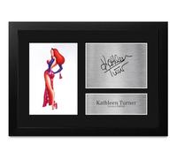 HWC Trading Kathleen Turner Who Framed Roger Rabbit Jessica Rabbit Gifts Printed Signed Autograph Picture for Movie Memorabilia Fans - A4 Framed (ID-011883)