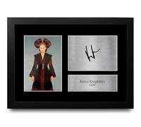 HWC Trading Keira Knightley Star Wars Sabe Gifts Printed Signed Autograph Picture for Movie Memorabilia Fans - A4 Framed