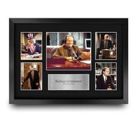 HWC Trading Kelsey Grammer Frasier Gifts Printed Signed Autograph Presentation Photo Montage Display for TV Show Fans - A3 Framed