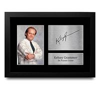 HWC Trading Kelsey Grammer Gift Signed FRAMED A4 Printed Autograph Frasier Gifts Photo Display