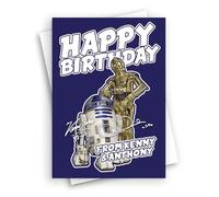 HWC Trading Kenny Baker & Anthony Daniels Movie Star Fan Happy Birthdays Cards Celebrations Geetings Gifts - A5 (ID-005691)