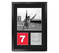 HWC Trading Kenny Dalglish Liverpool Gifts Printed Signed Autograph Picture for Football Fans and Supporters - A3 Portrait Framed