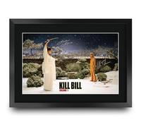 HWC Trading Kill Bill Vol 1 Scene 2 Gifts Printed Signed Autograph Picture for Movie Memorabilia Fans - A3 Framed