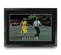 HWC Trading La La Land Scene 1 Gifts Printed Signed Autograph Picture for Movie Memorabilia Fans - A3 Framed