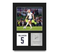 HWC Trading Leah Williamson England Womens Gifts Printed Signed Autograph Picture for Football Fans and Supporters - A4 Portrait