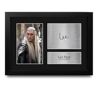 HWC Trading Lee Pace The Hobbit King Thranduil Gifts Printed Signed Autograph Picture for Movie Memorabilia Fans - A4 Framed