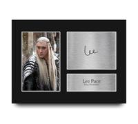 HWC Trading Lee Pace The Hobbit King Thranduil Gifts Printed Signed Autograph Picture for Movie Memorabilia Fans - A4