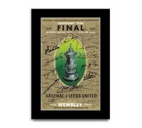 HWC Trading Leeds United 1972 FA Cup Final Programme Printed Memorabilia Signed Autograph Poster for Football Fans and Supporters (ID-003376) - A4 Print Only