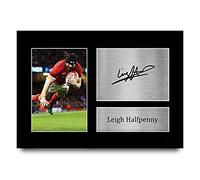 HWC Trading Leigh Halfpenny Gift Signed A4 Printed Autograph Wales Rugby Union Gifts Print Photo Picture Display