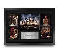 HWC Trading Les Misérables Gifts Printed Signed Autograph Presentation Display Montage for Movie Memorabilia Fans - A3 Framed