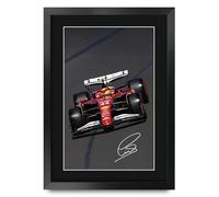 HWC Trading Lewis Hamilton Ferrari Gifts Printed Signed Autograph Picture for F1 Formula 1 Racing Fans (ID-000131) - A3 Framed