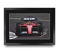 HWC Trading Lewis Hamilton Ferrari Gifts Printed Signed Autograph Picture for F1 Formula 1 Racing Fans (ID-000133) - A3 Framed