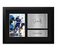 HWC Trading Liam Delap Gifts Printed Signed Autograph Picture for Football Fans and Supporters - A4 Framed