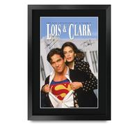 HWC Trading Lois & Clark The New Adventures of Superman (1993) Dean Cain Gifts Printed Signed Autograph Poster for TV Memorabilia Fans - A3 Framed