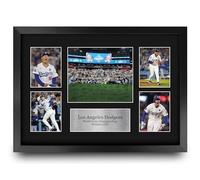HWC Trading Los Angeles Dodgers World Series Championships Winner 2025 Gifts Printed Signed Autograph Picture for Baseball Memorabilia Fans - A3 Framed