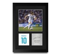 HWC Trading Luka Modric Real Madrid Gifts Printed Signed Autograph Picture for Football Fans and Supporters - A4 Portrait Framed
