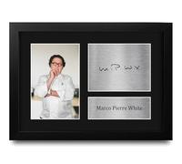 HWC Trading Marco Pierre White Gifts Printed Signed Autograph Picture for Master Chef and Culinary Fans - A4 Framed