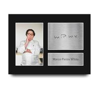 HWC Trading Marco Pierre White Gifts Printed Signed Autograph Picture for Master Chef and Culinary Fans - A4