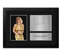 HWC Trading Marilyn Monroe Gentlemen Prefer Blondes Lorelei Lee Gifts Printed Signed Autograph Picture for Movie Memorabilia Fans - A4 Framed (ID-012313)