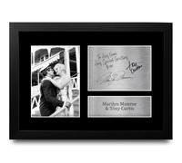 HWC Trading Marilyn Monroe Some Like It Hot Personalised Gift - Signed Autograph Picture, Framed A4 Film & TV Memorabilia with Custom Name Message for Birthday Christmas Wedding