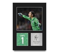 HWC Trading Mary Earps England Womens Gifts Printed Signed Autograph Picture for Football Fans and Supporters - A4 Portrait