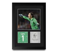 HWC Trading Mary Earps England Womens Gifts Printed Signed Autograph Picture for Football Fans and Supporters - A4 Portrait Framed
