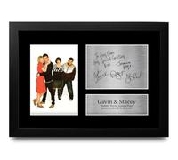 HWC Trading Mathew Horne & Joanna Page Personalised Gift - Signed Autograph Picture, Framed A4 TV Memorabilia with Custom Name Message for Birthday Christmas Wedding