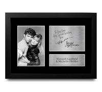 HWC Trading Maxwell Caulfield & Michelle Pfeiffer Personalised Gift - Signed Autograph Picture, Framed A4 Film Memorabilia with Custom Name Message for Birthday Christmas Wedding