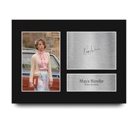 HWC Trading Maya Hawke Strange Hawkins Thing Robin Buckley Gifts Printed Signed Autograph Picture for TV Show Fans - A4