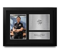 HWC Trading Melissa O'Neil The Rookie Lucy Chen Gifts Printed Signed Autograph Picture for TV Show Fans - A4 Framed
