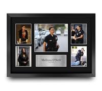 HWC Trading Melissa O'Neil The Rookie Lucy Chen Gifts Printed Signed Autograph Picture for TV Show Fans - A3 Framed