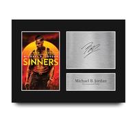 HWC Trading Michael B. Jordan Sinners Smokestack Twins Gifts Printed Signed Autograph Picture for Movie Memorabilia Fans - A4