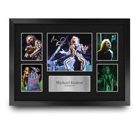 HWC Trading Michael Keaton Beetlejuice Gifts Printed Signed Autograph Picture Display for Movie Memorabilia Fans - A3 Framed