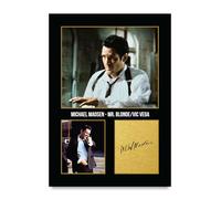 HWC Trading Michael Madsen Reservoir Dogs Mr Blone - Vic Vega Gifts Printed Signed Autograph Picture for Movie Memorabilia Fans - A4 Print Only (ID-005401)