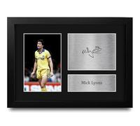 HWC Trading Mick Lyons Everton Gifts Printed Signed Autograph Picture for Football Fans and Supporters - A4 Framed