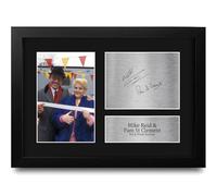 HWC Trading Mike Reid & Pam St Clement Eastenders Eastenders Gifts Printed Signed Autograph Picture for TV Show Fans - A4 Framed