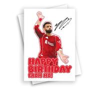 HWC Trading Mo Salah Birthday Card Design 3 for Liverpool Fans and Supporters