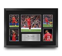 HWC Trading Mohamed Mo Salah Liverpool Printed Memorabilia Signed Autograph Photograph Display for Football Fans and Supporters - A3 Framed