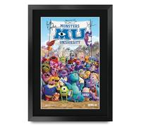 HWC Trading Monsters University Billy Crystal, John Goodman Gifts Printed Poster Signed Autograph Picture for Movie Memorabilia Fans - A3 Framed