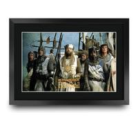 HWC Trading Monty Python and the Holy Grail Scene 1 Gifts Printed Signed Autograph Picture for Movie Memorabilia Fans - A3 Framed
