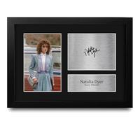 HWC Trading Natalia Dyer Strange Hawkins Thing Nancy Wheeler Gifts Printed Signed Autograph Picture for TV Show Fans - A4 Framed
