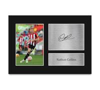 HWC Trading Nathan Collins Gifts Printed Signed Autograph Picture for Football Fans and Supporters - A4