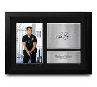 HWC Trading Nathan Fillion The Rookie John Nolan Gifts Printed Signed Autograph Picture for TV Show Fans - A4 Framed