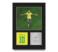 HWC Trading Neymar Jr Brazil Gifts Printed Signed Autograph Picture for Football Fans and Supporters - A4 Portrait